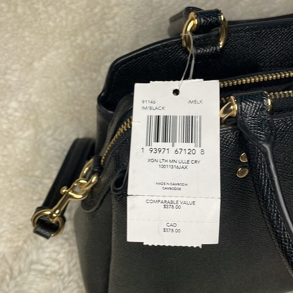 COACH Mini Lillie CRY in Black - Picture 6 of 6